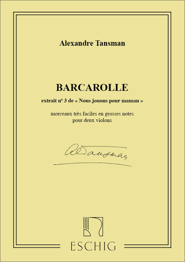 Barcarolle 2 Violons